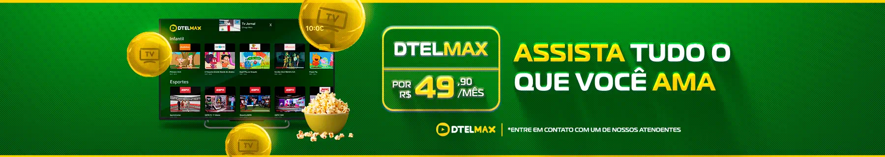 Dtel Max - Internet ultra rápida com velocidades de até 1 Gigabit