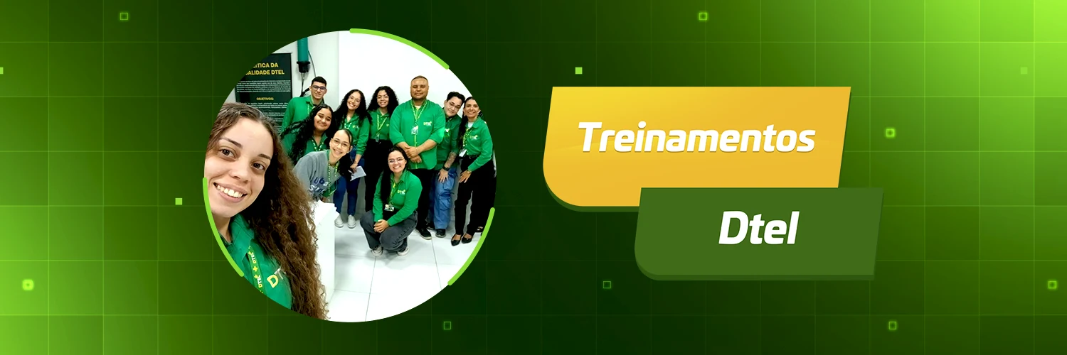 Equipe Dtel reunida durante treinamento